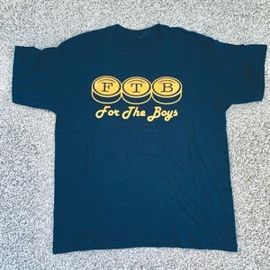 For The Boys Hockey Lifestyle Tee Shirt. Navy Blue. Men’s Large.